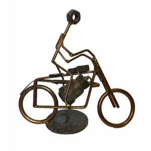 Handcrafted‎ Motocross Motorcycle Bike Collectible Handmade Metal Art Figurine